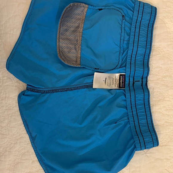 Patagonia Teal Blue Athletic Board Shorts - Picture 13 of 13